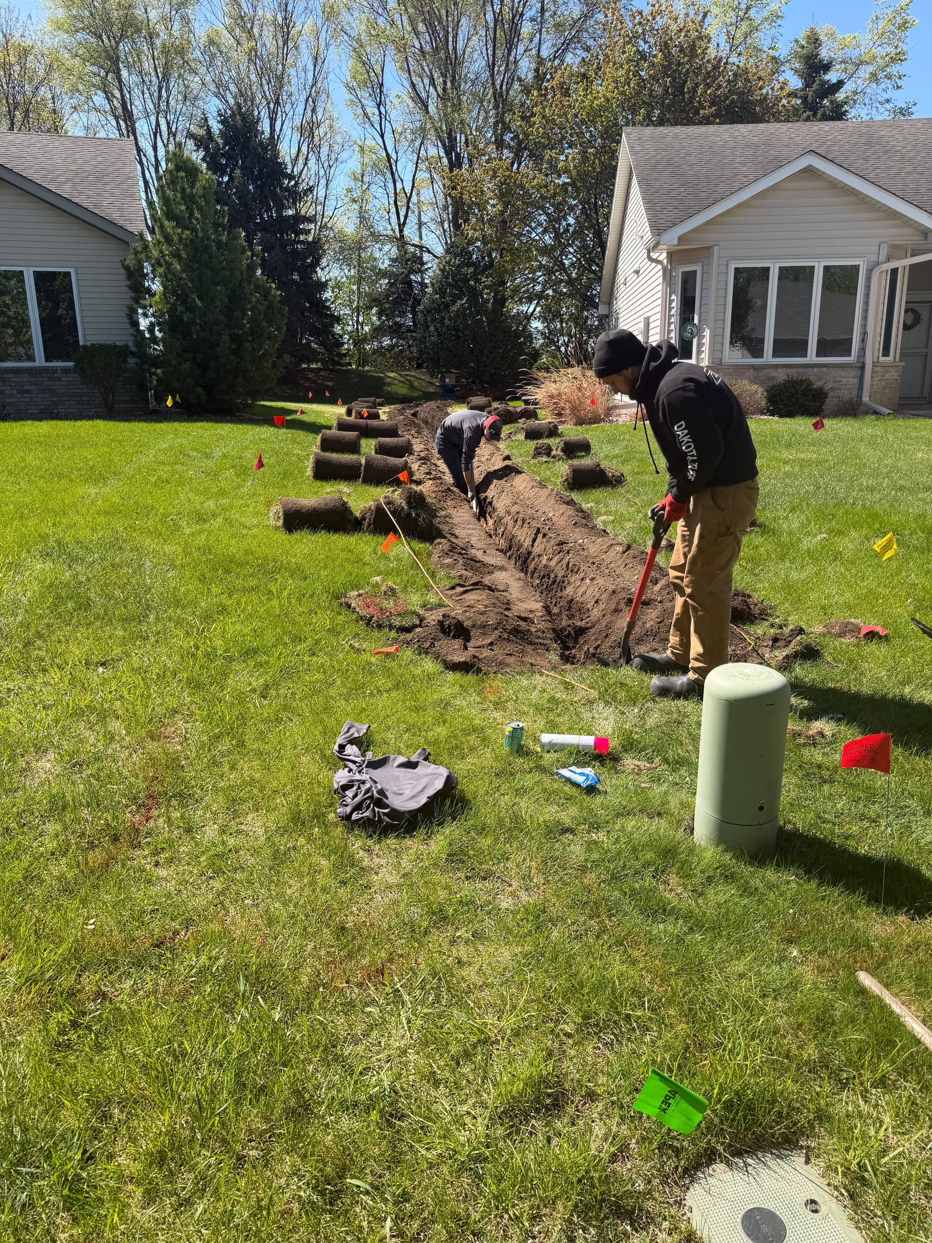 Drainage Tile Installation Fixing a Soggy Yard in Rosemount