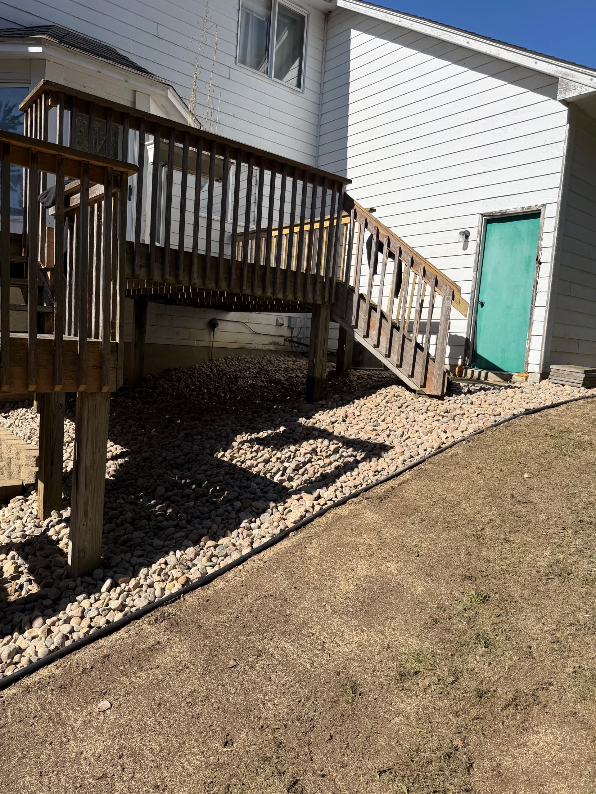 Gallery photos for Deck Area Drainage Fix and Rock Landscaping Done Right: Image #6