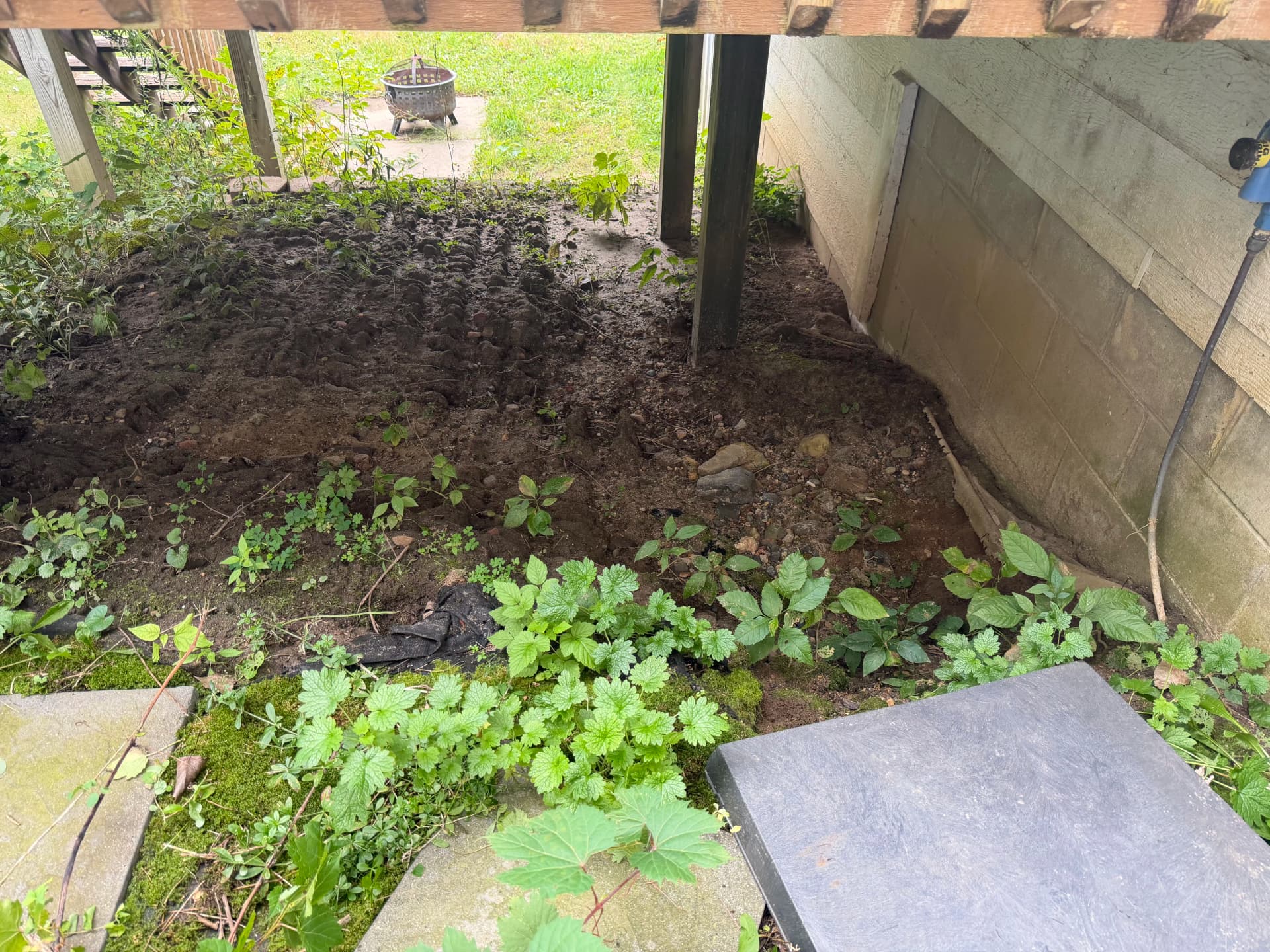 Gallery photos for Deck Area Drainage Fix and Rock Landscaping Done Right: Image #2