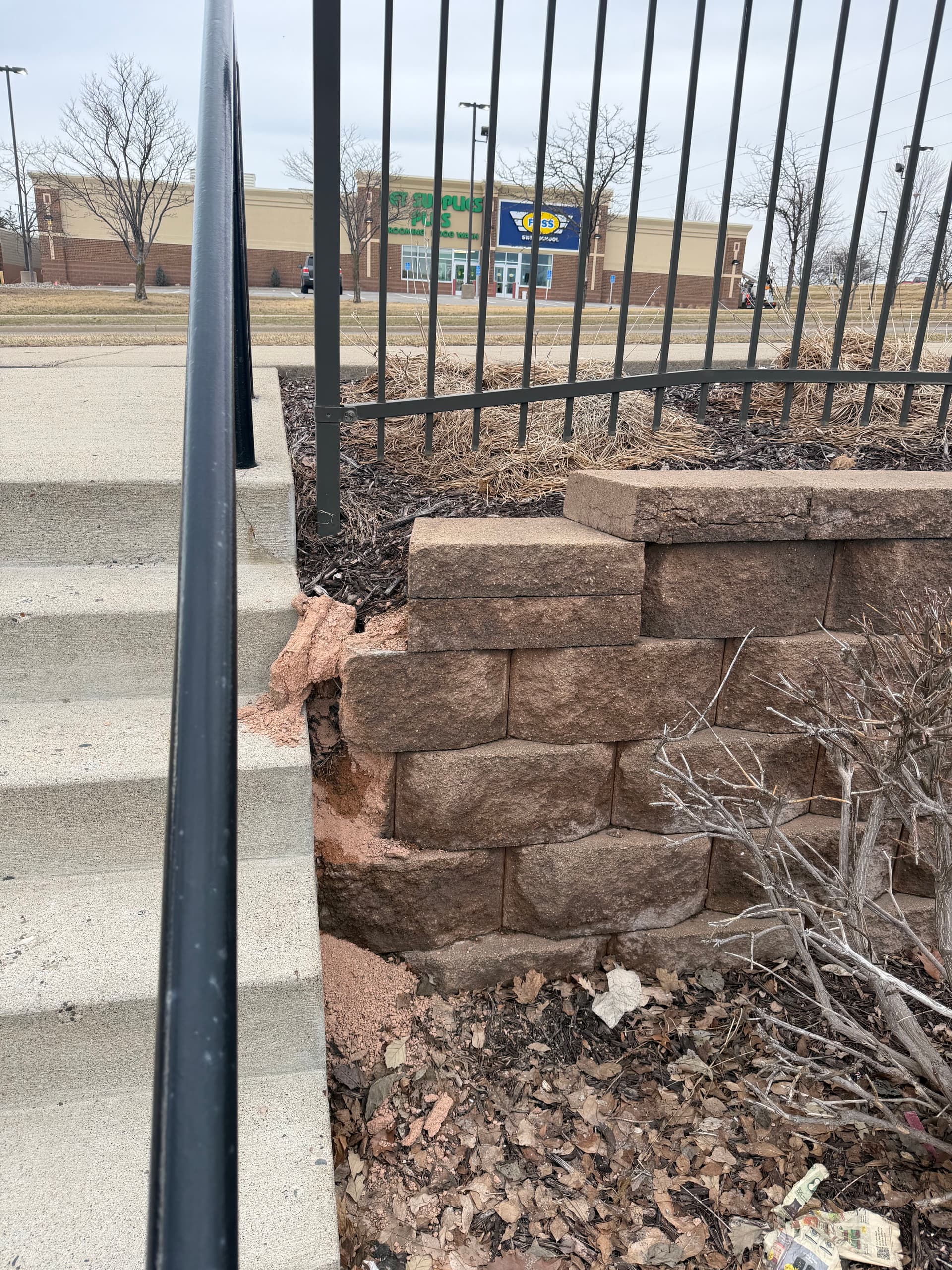 Gallery photos for Crumbling Retaining Wall Rebuilt Solid From the Ground Up: Image #2