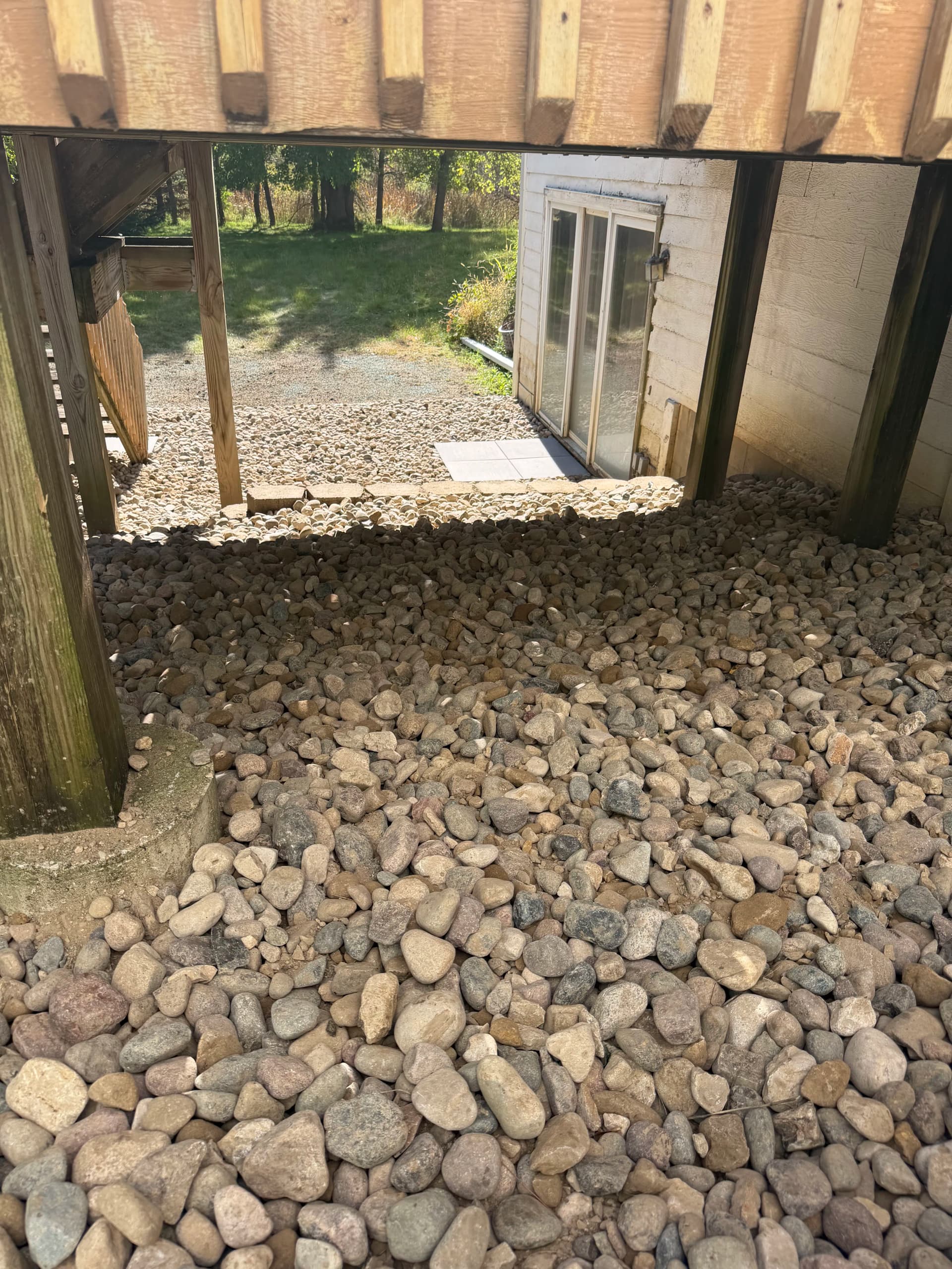 Gallery photos for Deck Area Drainage Fix and Rock Landscaping Done Right: Image #8